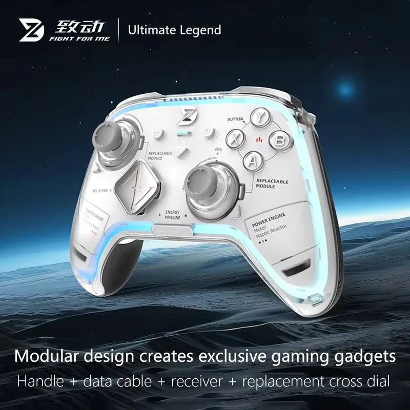 ZD Ultimate Legend Wireless Game Controller 3-Mode 3000+Hz Refresh Rate RGB Custom Switch Compatible with Switch2 PC NS TV Steam
