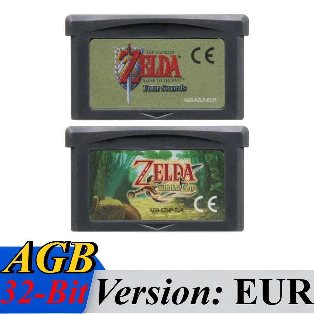 GBA Game Cartridge 32 Bit Video Game Console Game Card Link To The Past Awakening DX Minish Cap Classic Boutique Collection