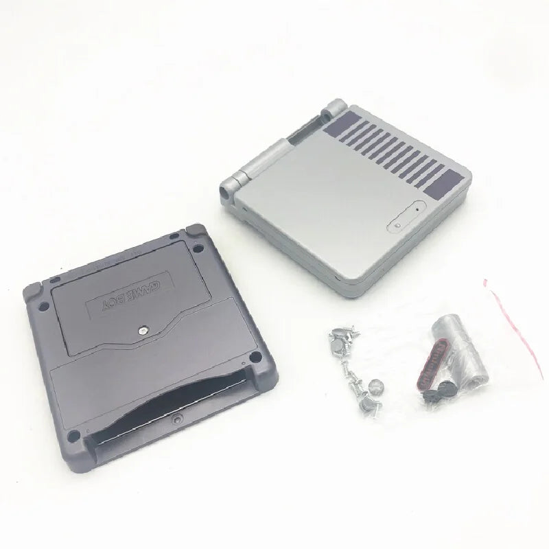 New Shell Case for GBASP Housing GBA SP Shell with Buttons and Sticker Sets Replacement for Gameboy Advance SP Game Accessories