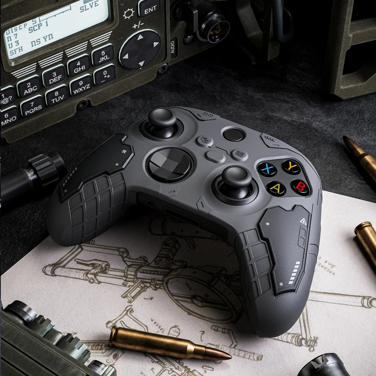 Tactical Mecha Matte Silicone Soft Protector Skin For Xbox Series X/S Game Controller Case XSX XSS Thumb Stick Grip Cap Cover