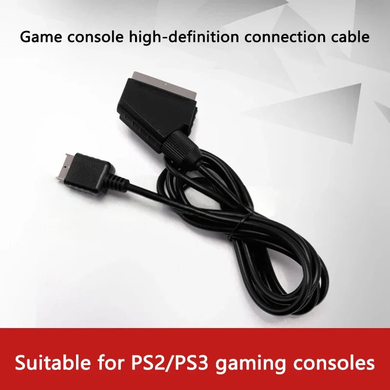 Replacement Real RGB SCART Cable TV AV Lead Connection Cable Playstation PS1 PS2 PS3 Slim PAL NTSC Consoles