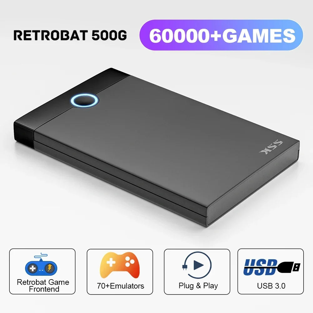 KINHANK Super Console X 500G HDD for PC, 60000 Games, PS2 Emulator