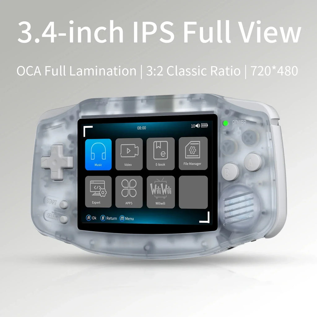 ANBERNIC RG 34XX RG34XX Retro Handheld Game Consoles Video Game Player 3500mAh 256G PSP Game 3.4inch IPS Screen Linux System Hot