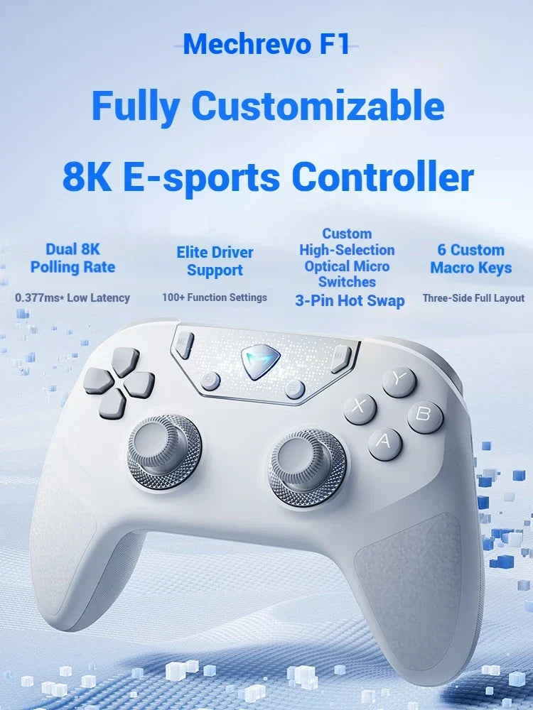 Machenike F1 Wireless Controller Dual 8K Tri-Mode Hot Swap