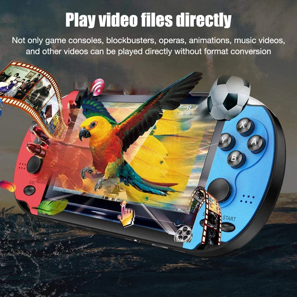X7 Handheld Retro Console with 4.3-Inch Screen and 1,000 Games