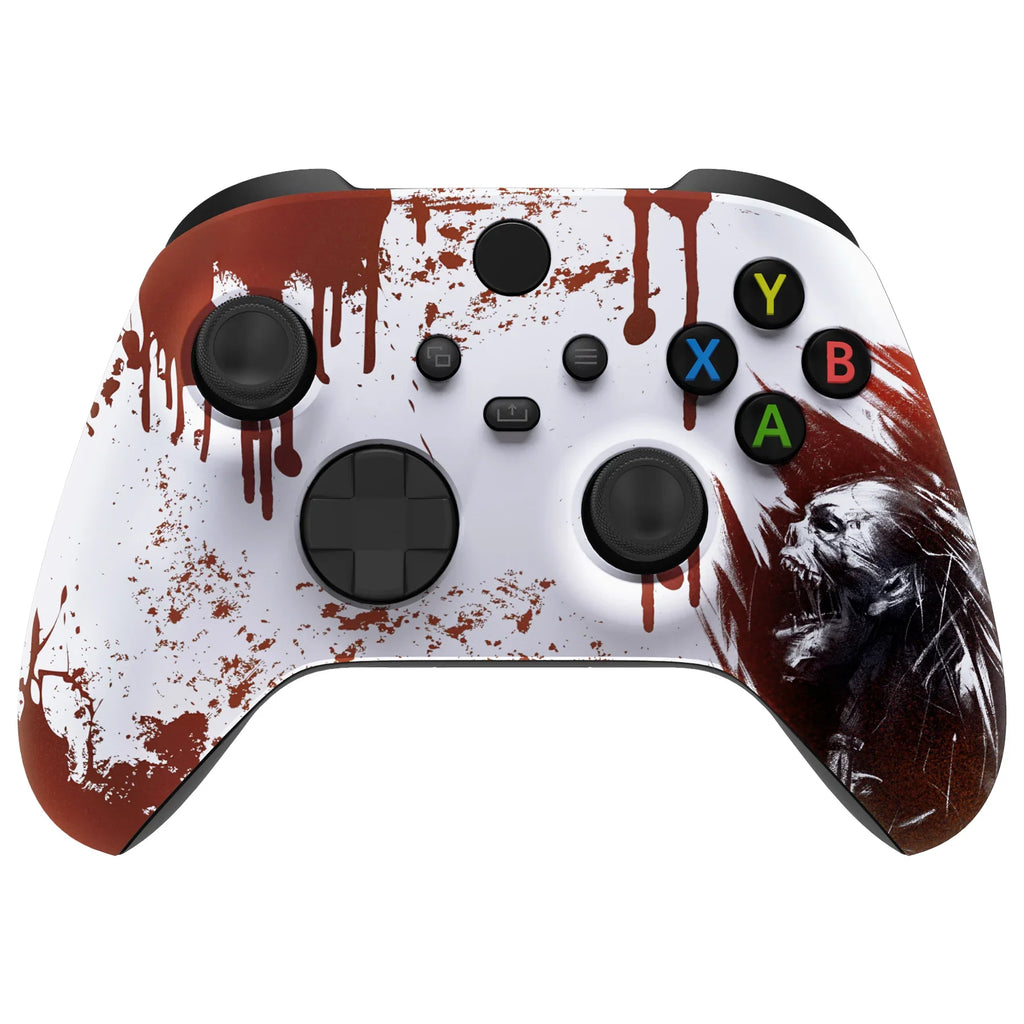 eXtremeRate Custom Pattern Soft Touch Front Housing Shell Cover Faceplate for Xbox Series X/S (Xbox Core) Controller