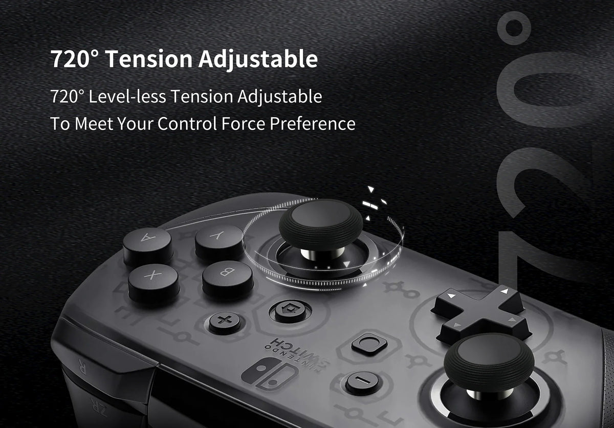 GuliKit 720° Adjustable Tension TMR Joystick Replacement Kit for PS5 PS4 Xbox Series Switch Pro Controller Anti-drift Stick
