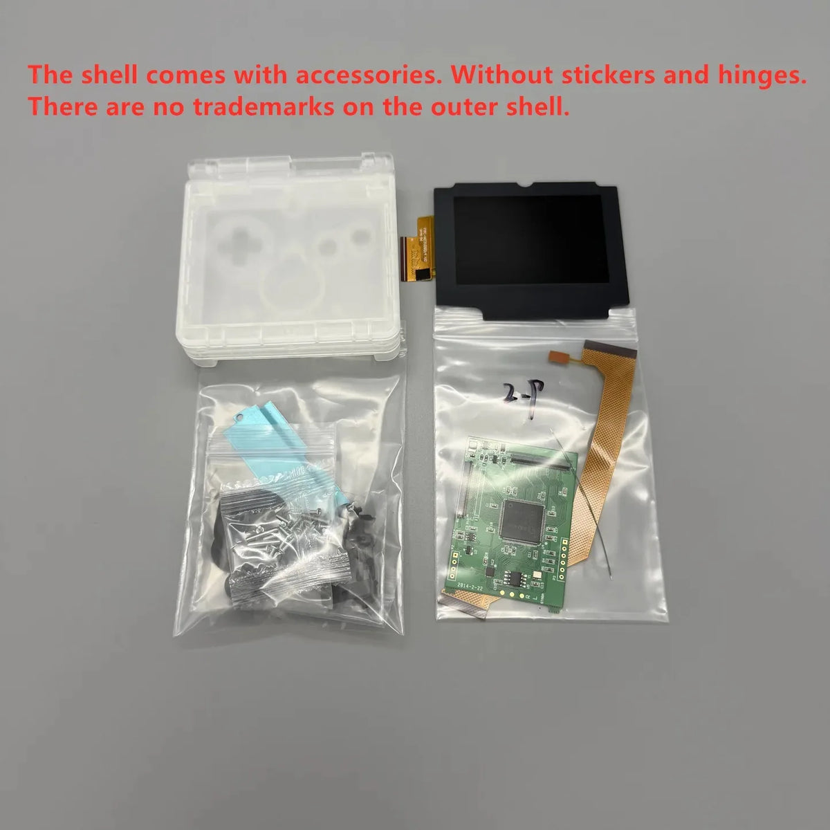 2026 New GBASP IPS LCD 2.9" IPS High Brightness LCD and Shell Kit for Gameboy Advance SP