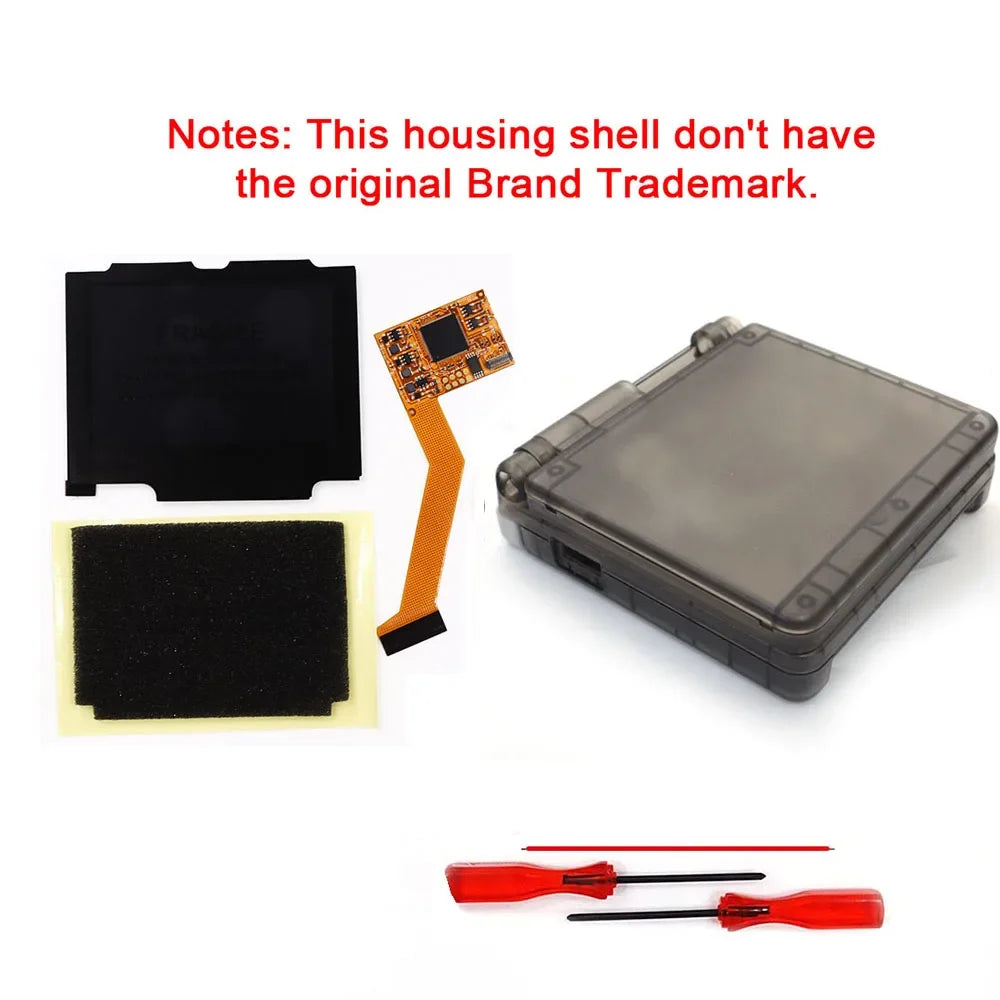 Hispeedido GBA SP V2 IPS LCD Backlight Kit with Housing Shell