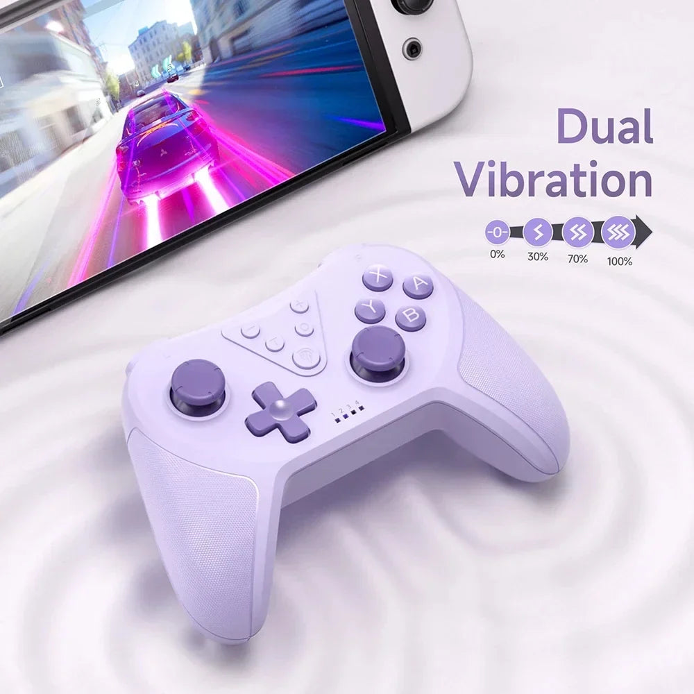 Wireless PC Gamepad Bluetooth Controller, Hall Effect, Turbo RGB
