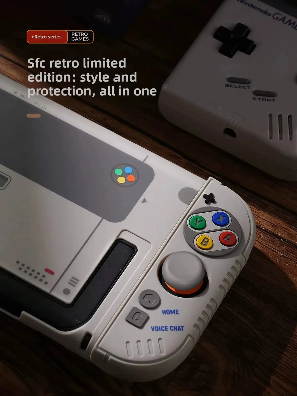 IINE Protective Case Retro Game Console Hard Shell For Switch 2 Handle Silicone Cover Thumb Grip Caps Gaming Accessory