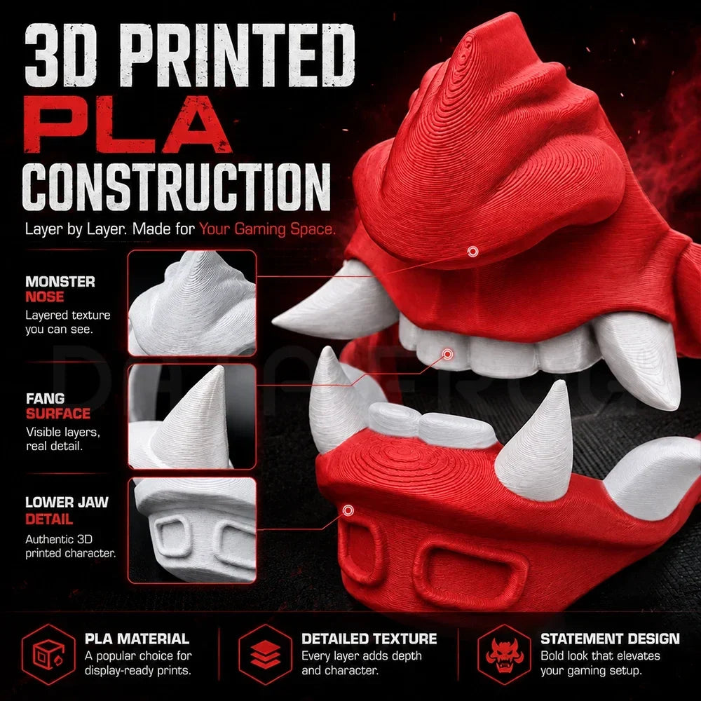 DATA FROG PS5 Controller Mount, Monster Skull Display Dock