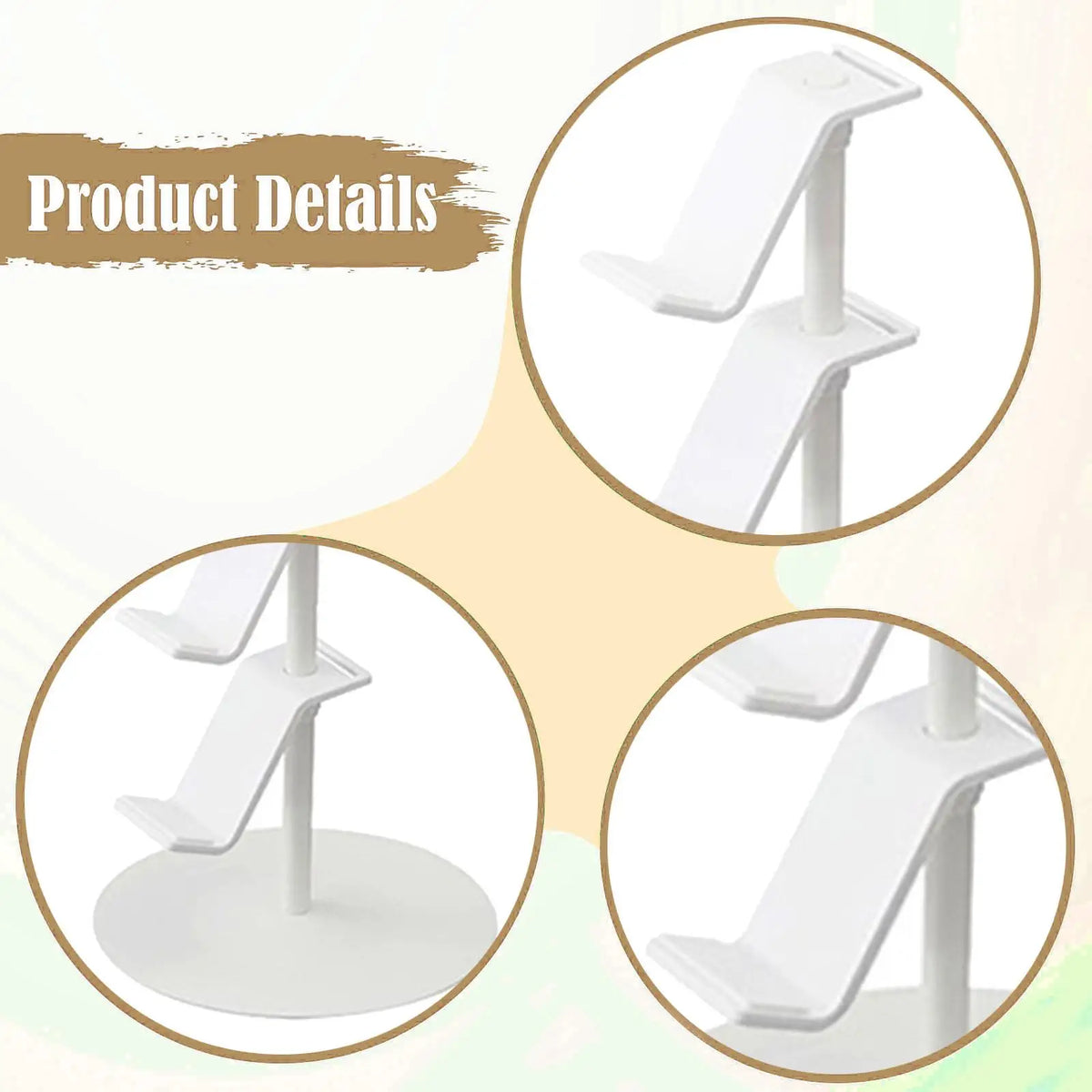 Universal Game Controller Stand with Multi-Tier Headphone Holder