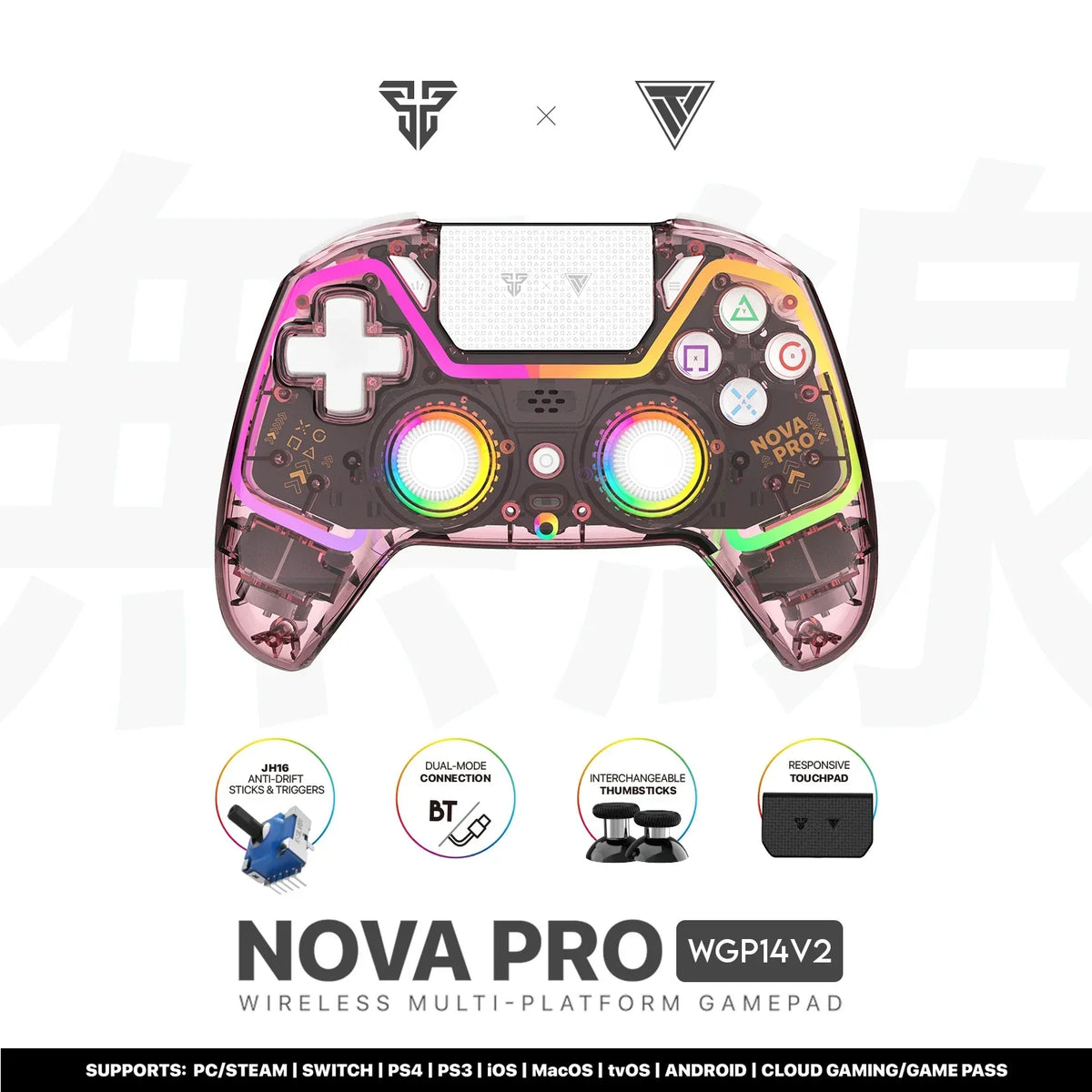 FANTECH NOVA PRO WGP14-V2 Bluetooth Gamepad with Hall Sticks