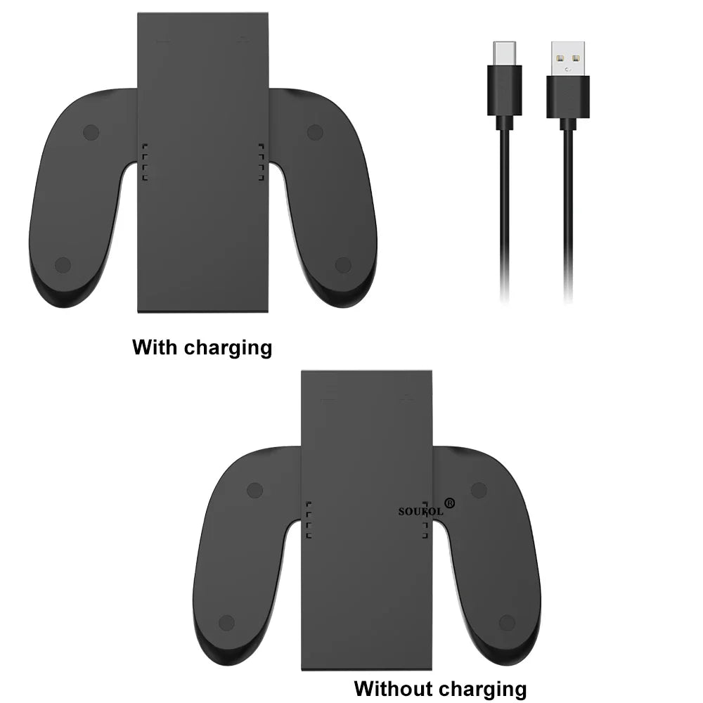 Grip for Nintendo Switch 2 Joy-Con, With/Without Charging Dock