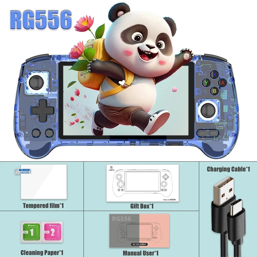 ANBERNIC RG556 Handheld Console 5.48-Inch AMOLED Android 13