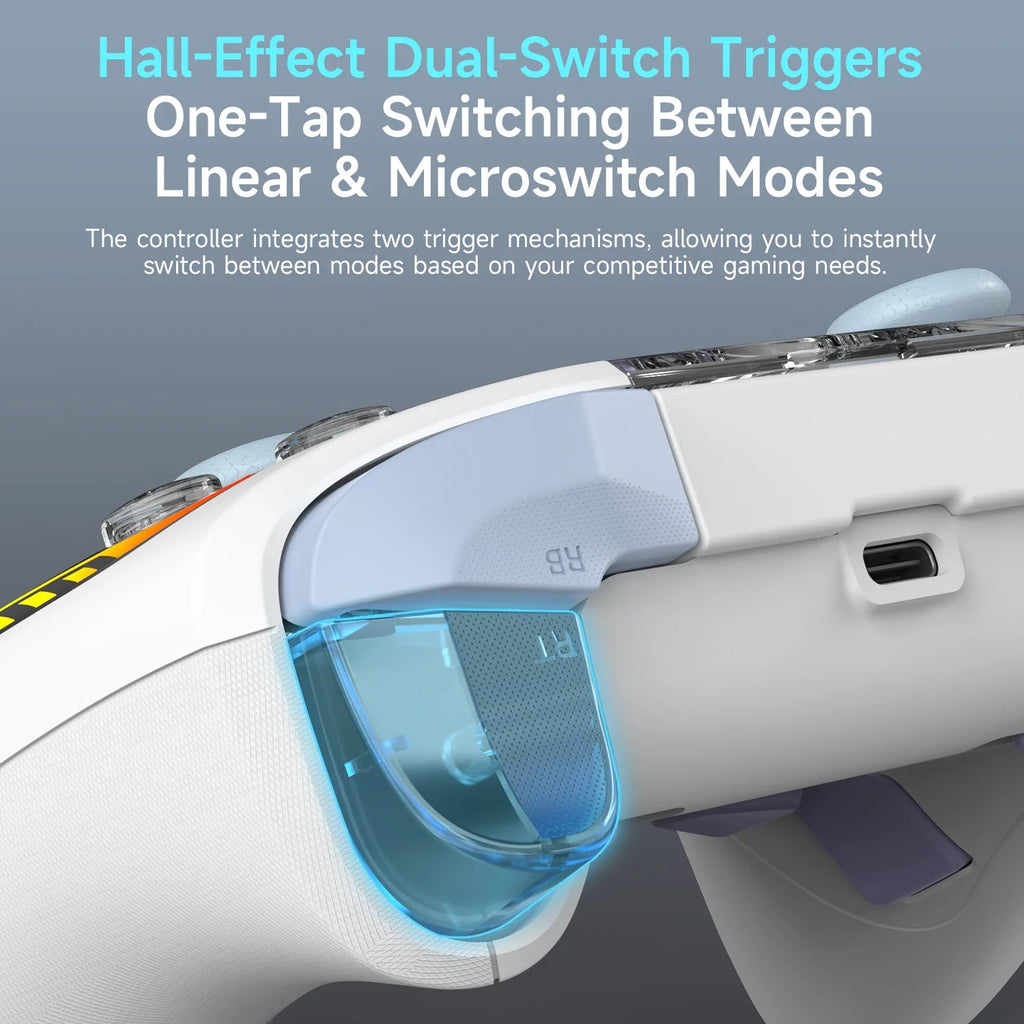 Ajazz GP100 NS Tri-Mode Hall Effect Controller for Switch & PC