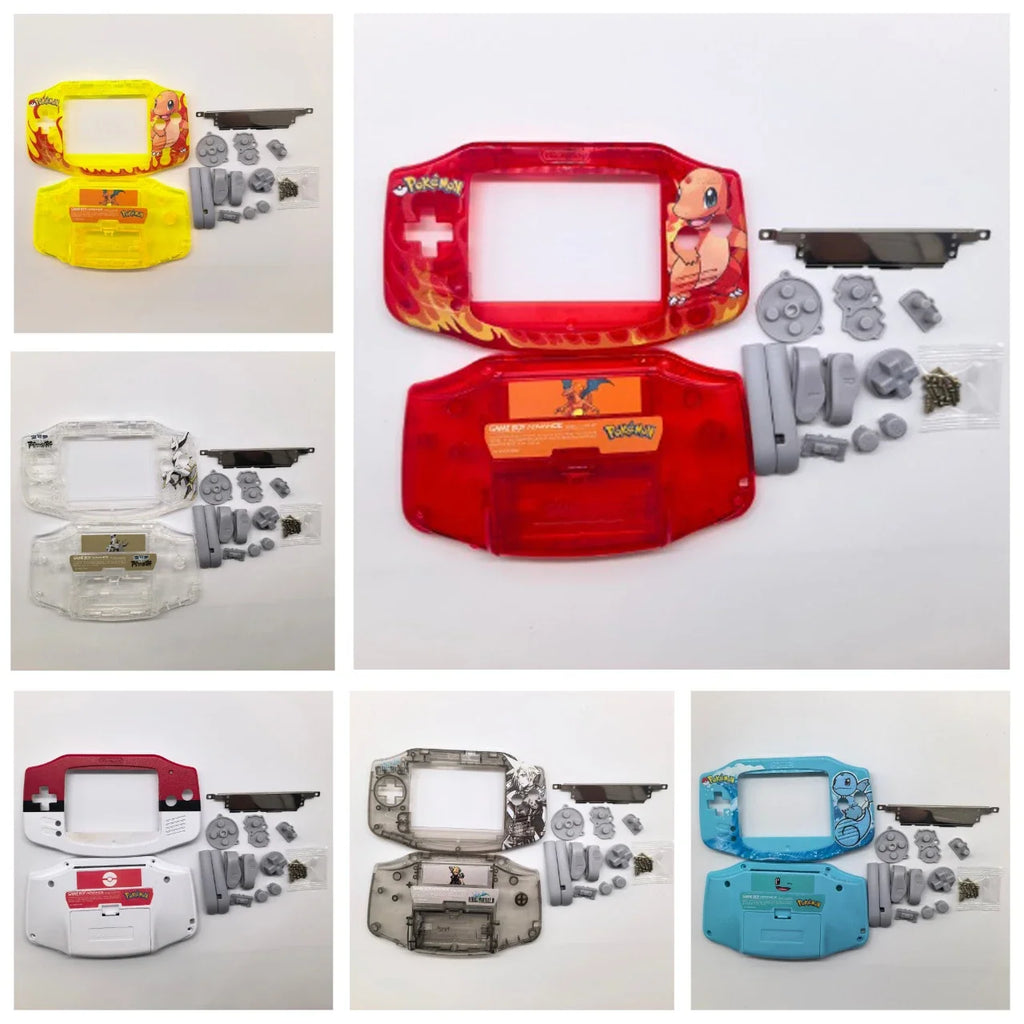 GBA Console replacement Shell - Pokémon Limited Edition Compatible with 2.9" / 3.0" full fit Screens