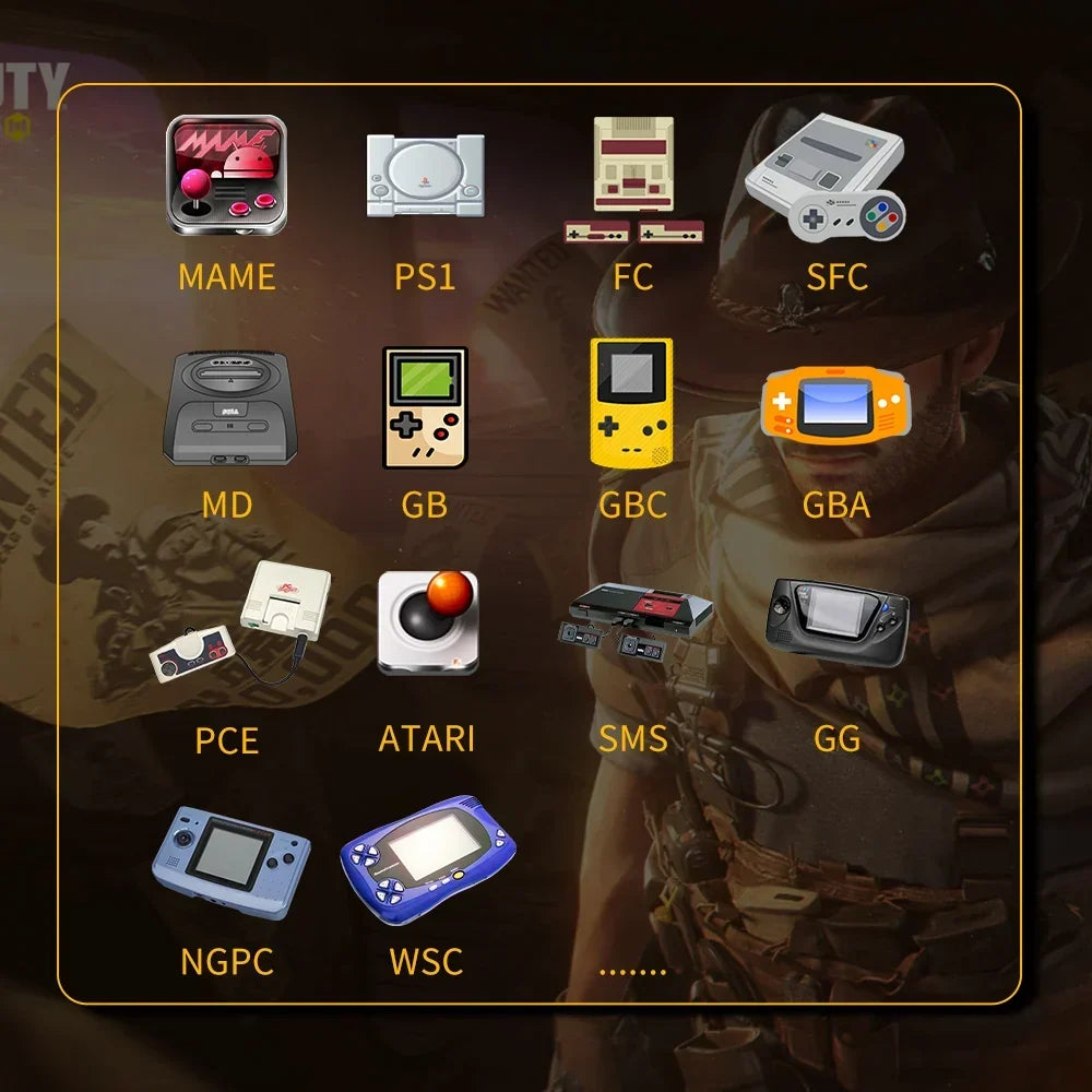 SF3000 Retro Handheld Game Console 4.5 Inch IPS 20000+ Games
