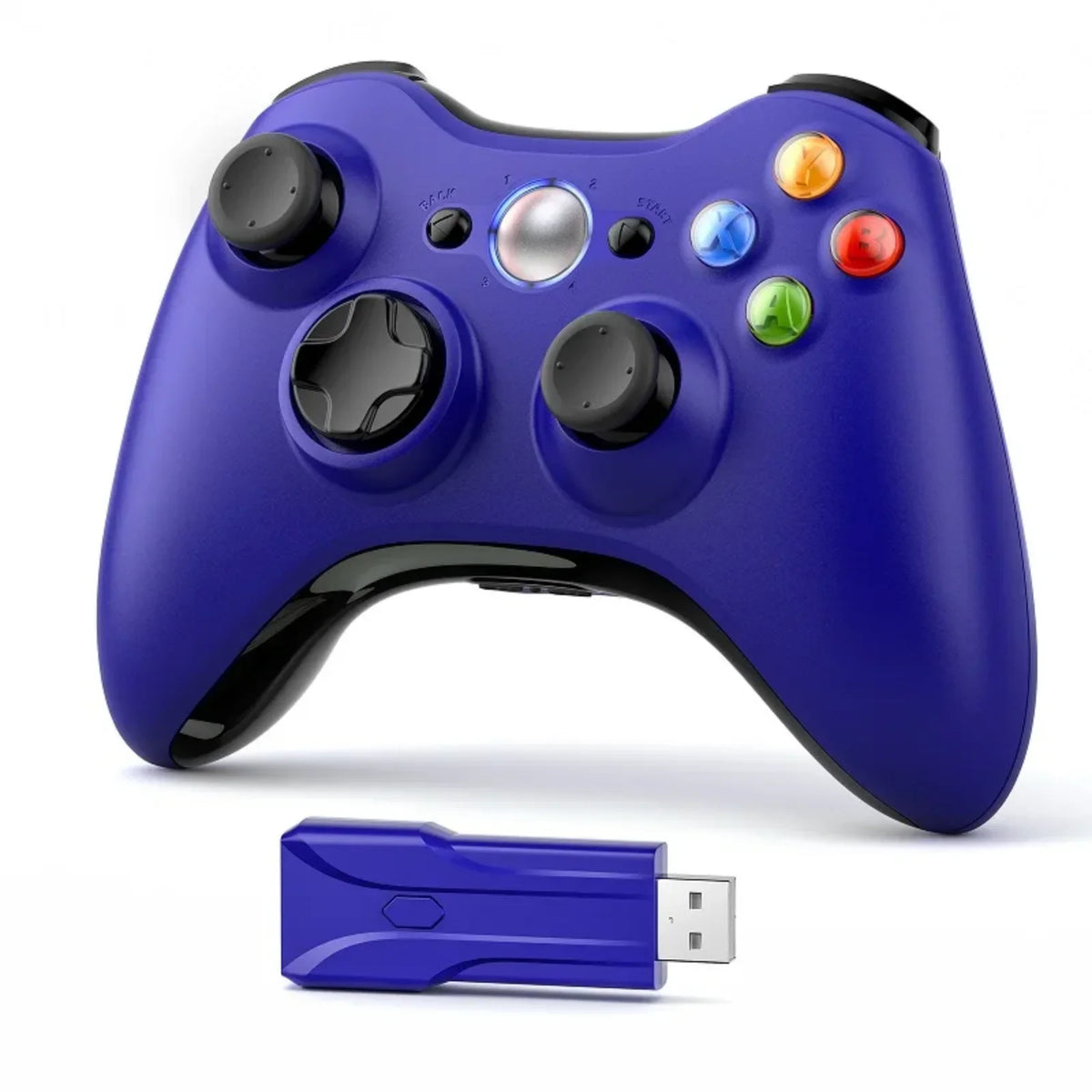 GAMROMBO Game Controller For Xbox 360/Slim/PC Console Wireless/Wired Gamepad W/Ergonomic Grip Upgraded No Drift Gaming Joystick