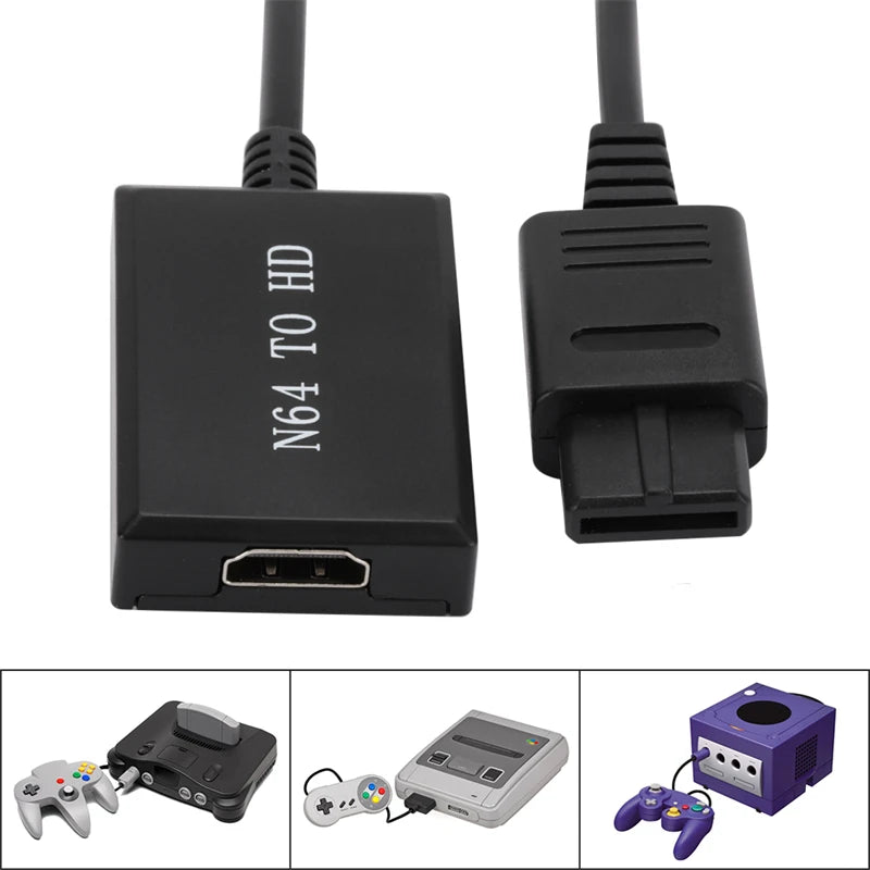 N64 to HDMI Converter Cable for PS2 Wii Xbox 1080P