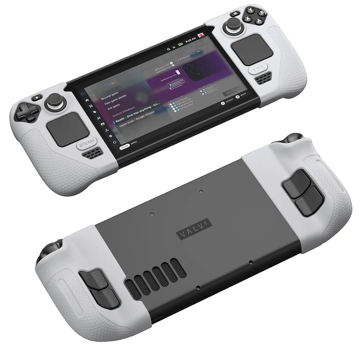 Silicone Grip Protection Case for Steam Deck OLED, Steam Deck OLED Grip, Steam Deck OLED GripSkin, GripArmor Silicone Sleeve Set
