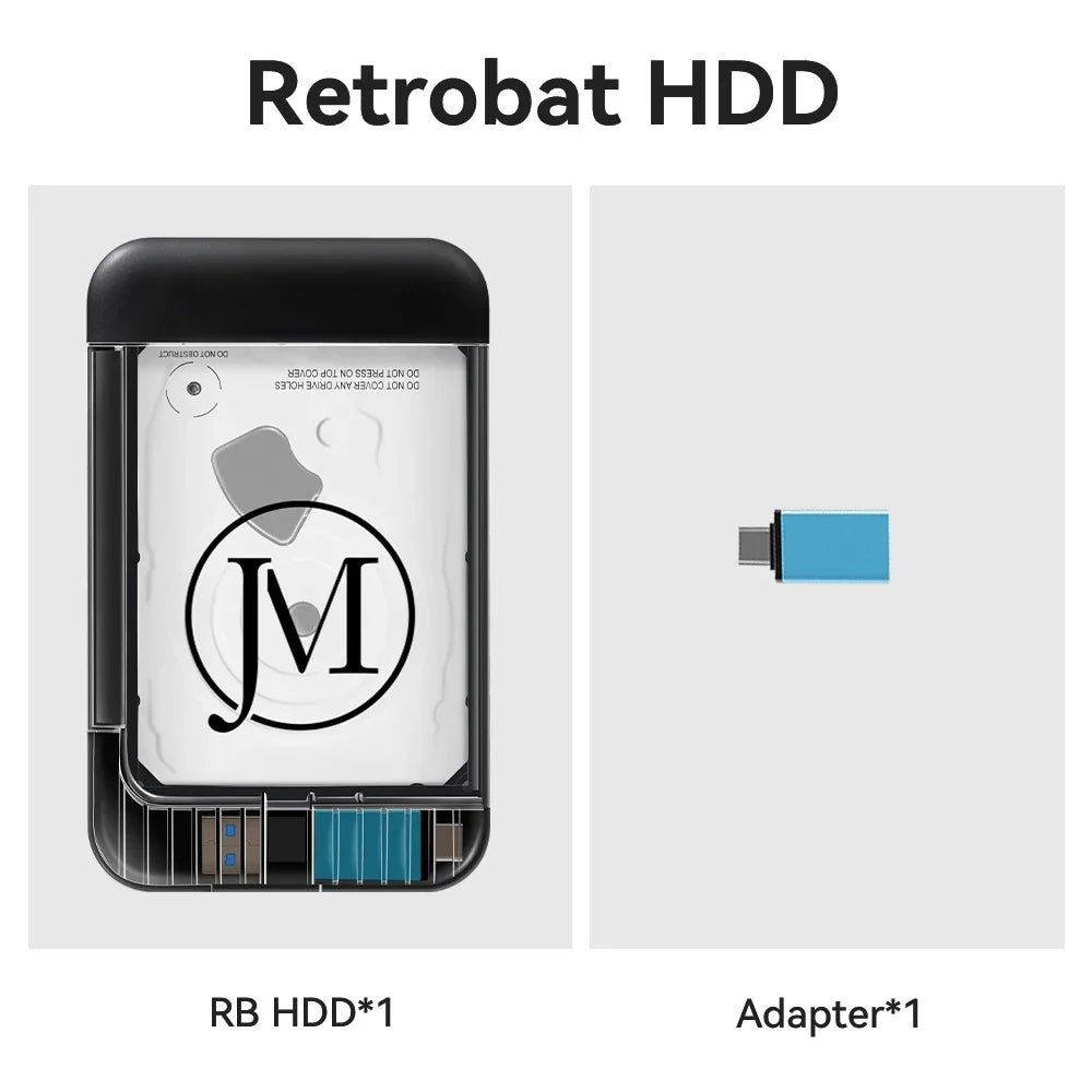 Retro Game HDD for PC, Up to 110000 Games, PS2/PS3/PSP Emulators