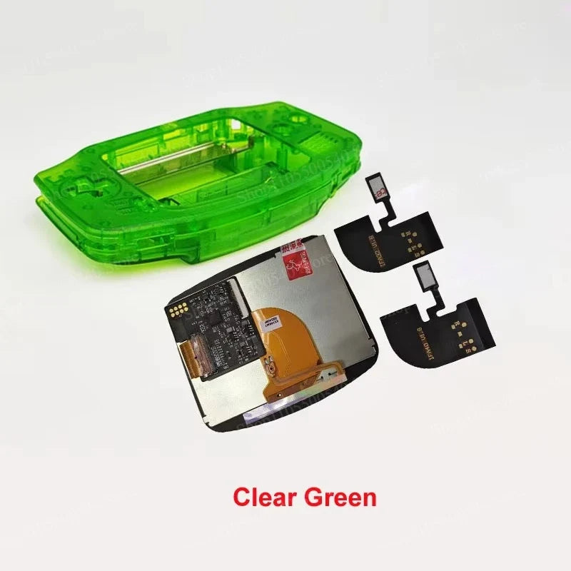 Full New GBA IPS V4 Laminated Screen Kits for Gameboy Advance IPS Screen 15 Levels High Brightness Gaming Screen with Shell
