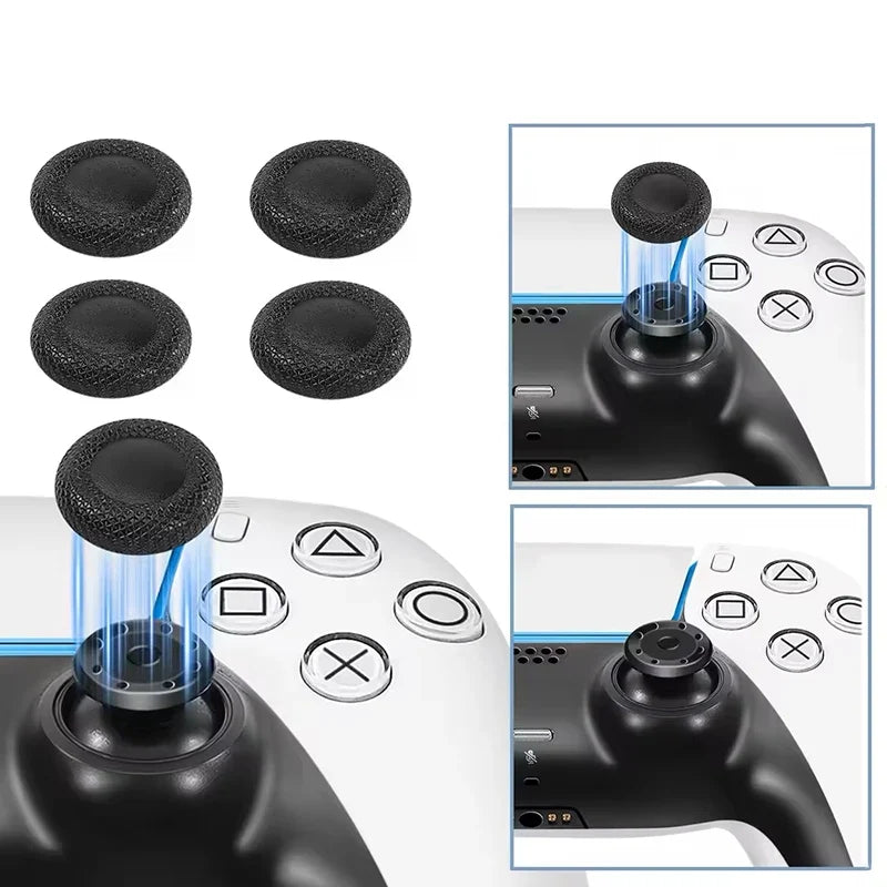 2-6 Pcs Replacement Thumbstick Caps For PS5/PS4 Controller Soft Silicone Anti-Slip Joystick Cover Gamepad Repair Accessories Set