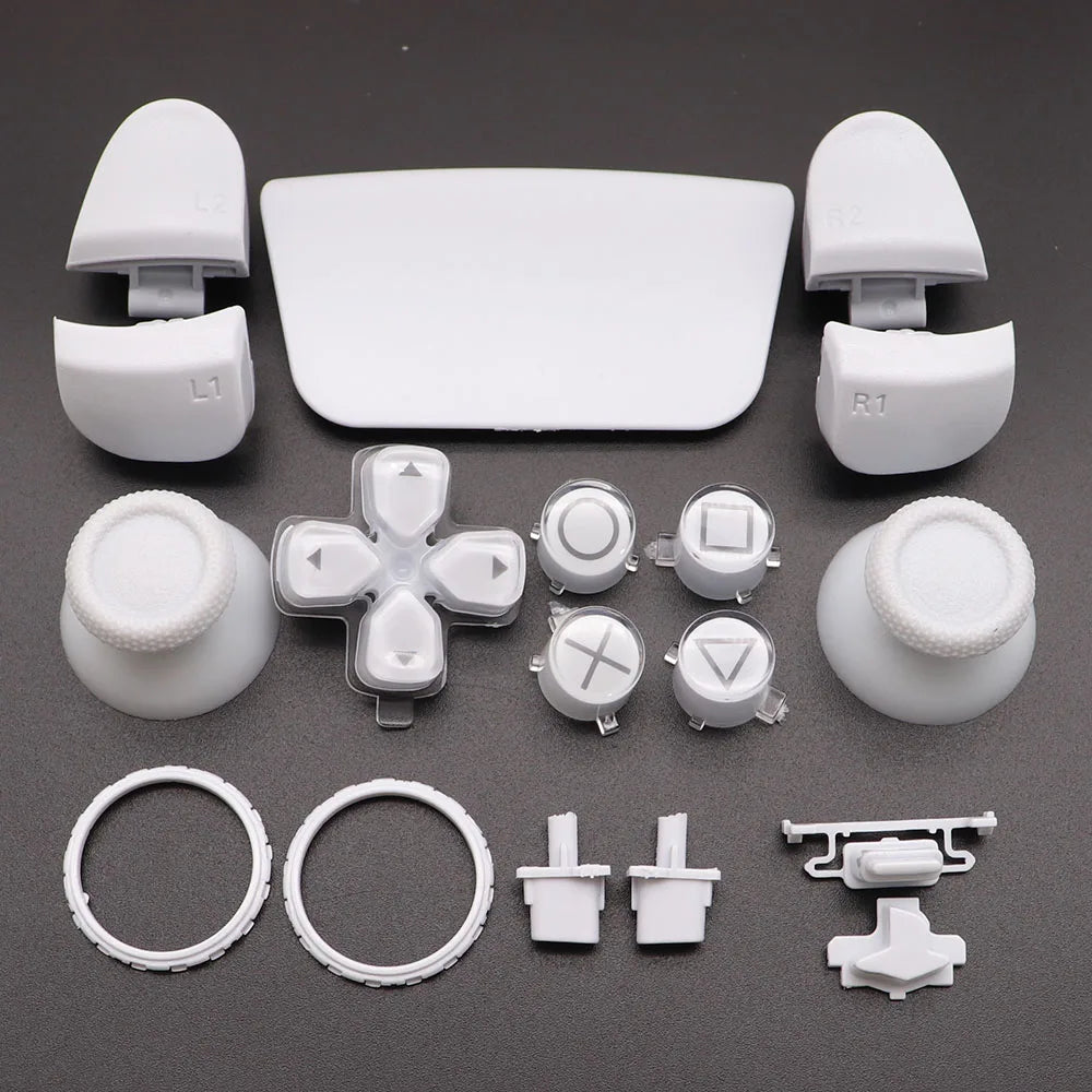 Replacement Buttons Set D-Pad L1 R1 L2 R2 Trigger Button Key Accent Ring For PS5 V3 3.0 BDM-030 Controller