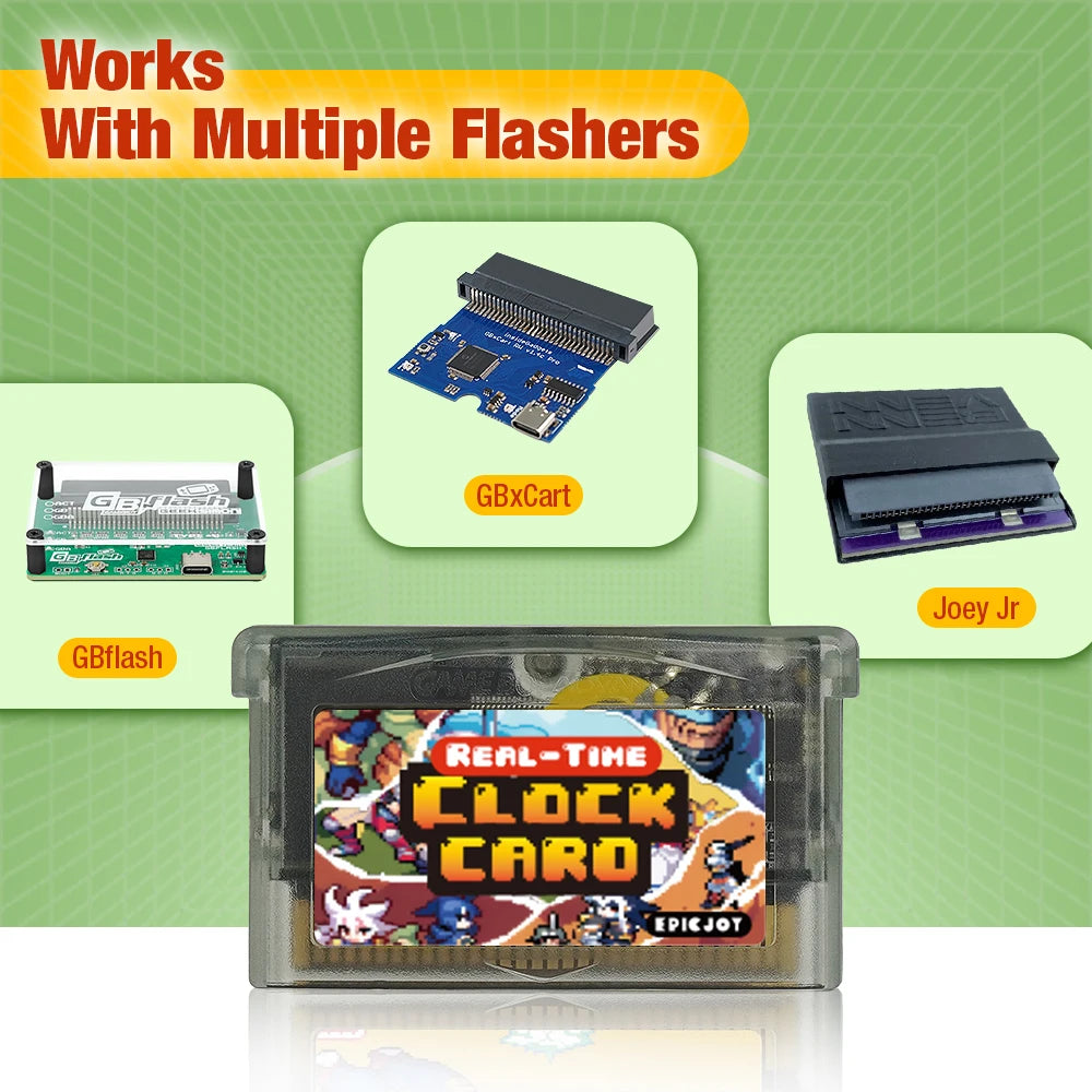 Rewritable 32MB 1Mbit Flash GBA RTC Cart For GBA SP/GB Micro/Game Boy Player/GB Pocket