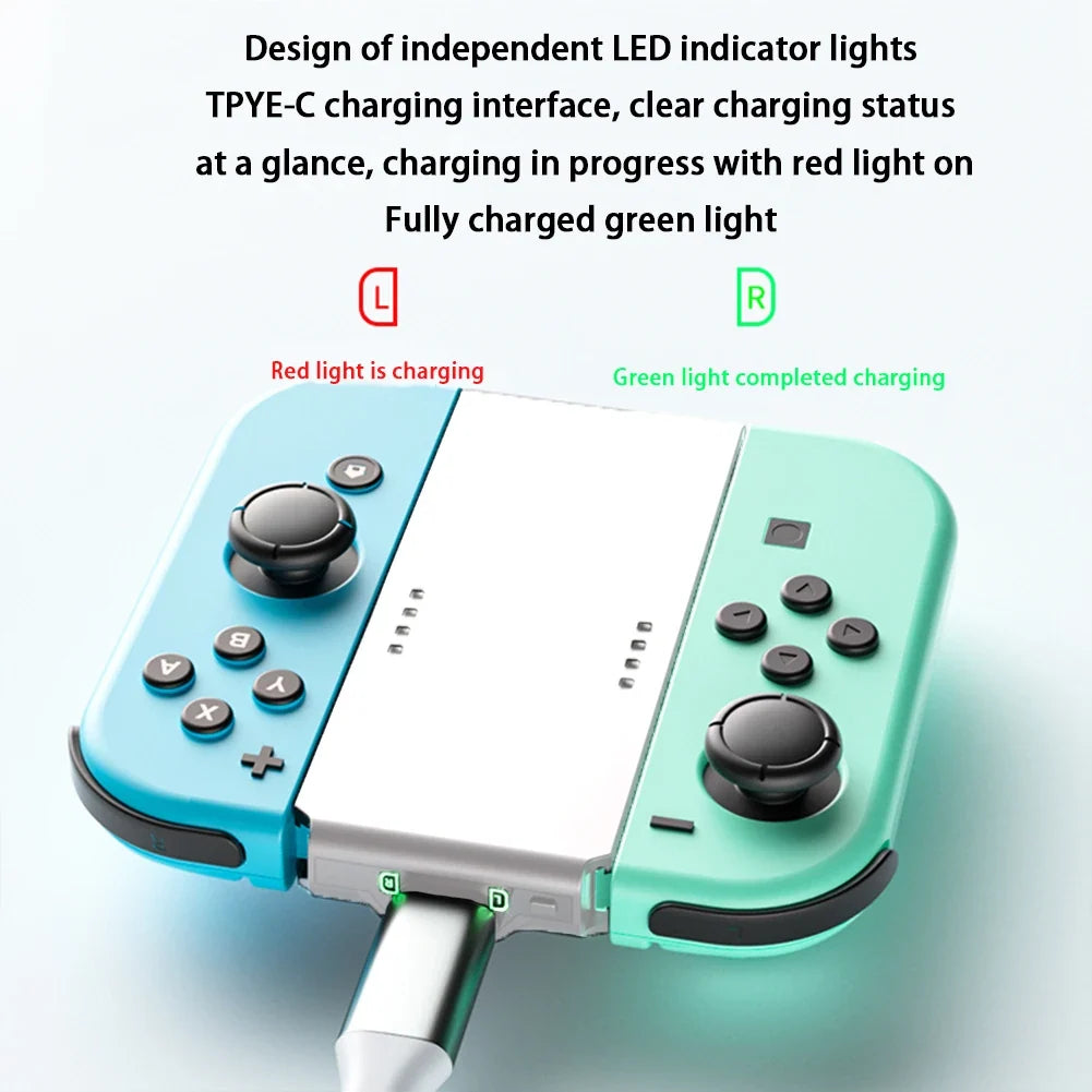 Charging Grip Bracket For Switch Rectangle Shaped Charging Dock TPYE-C Controller Charging Station For Switch Charge Accessories