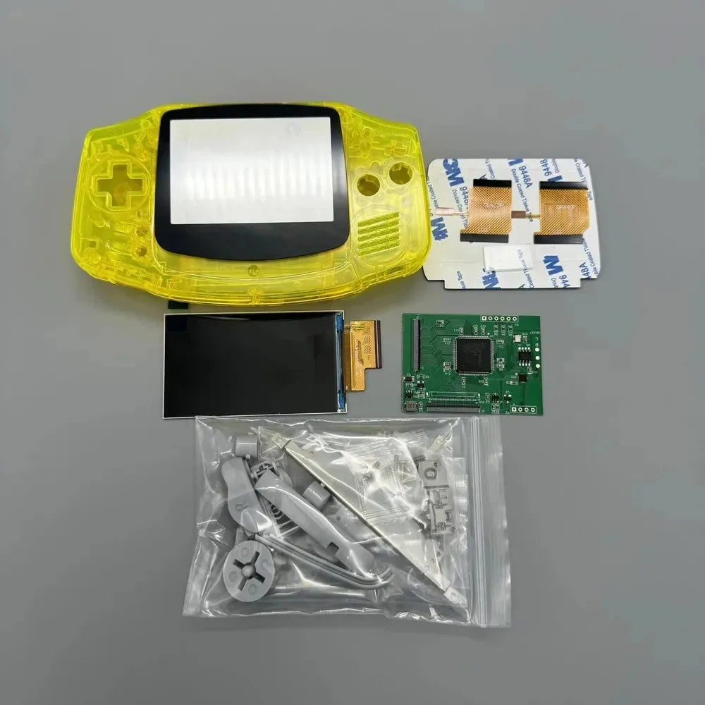 GBA 2.9" IPS LCD Kit, High Brightness, No Shell Cutting