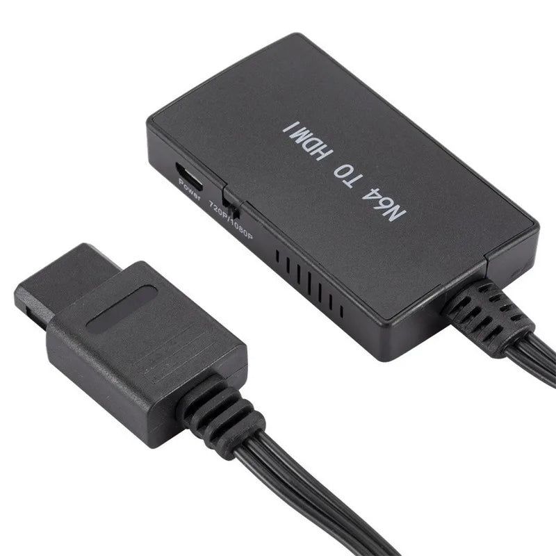 GRWIBEOU HDMI-compatible Adapter Cable N64 to HDMI-compatible Adapter 720P/1080P N64 HD Switch Converter For N64/SNES/GameCube