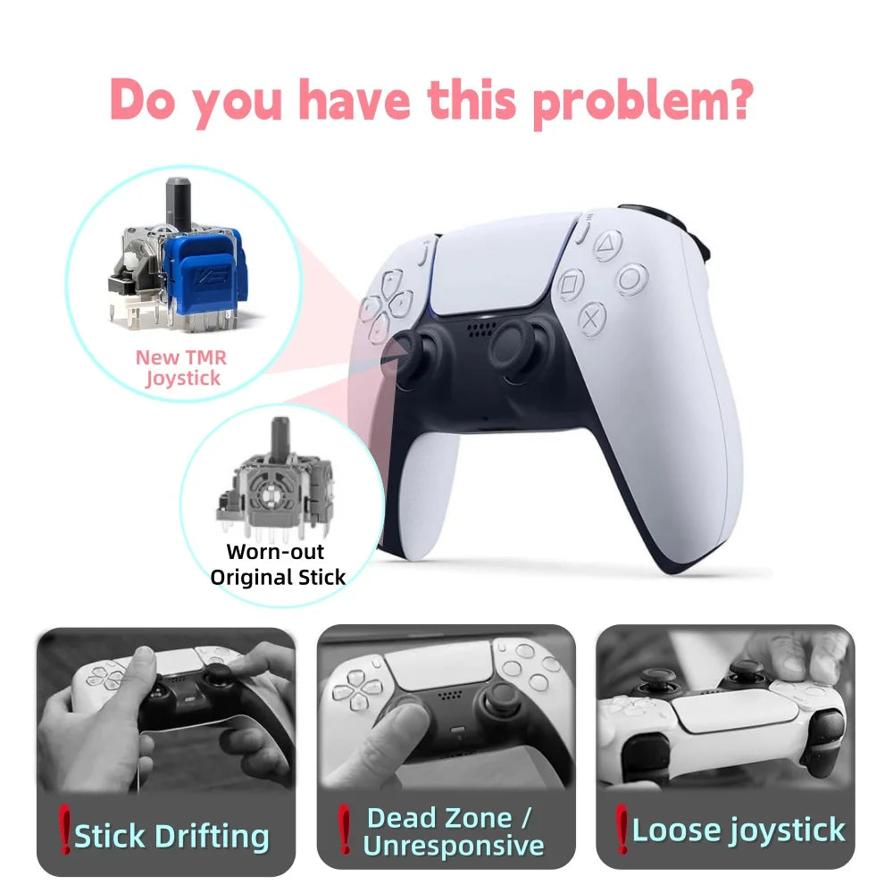 PS5 Hall and TMR Electromagnetic Joystick Replacements