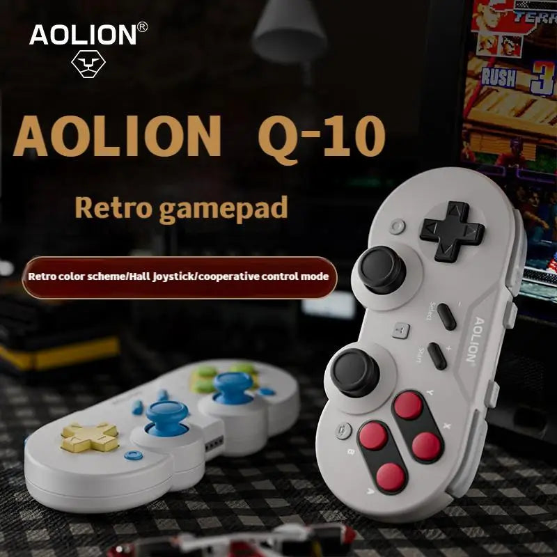 AOLION Mini Retro Q-10 Controller Multi-Platform Joystick D-Pad Controller Handheld Game Custom