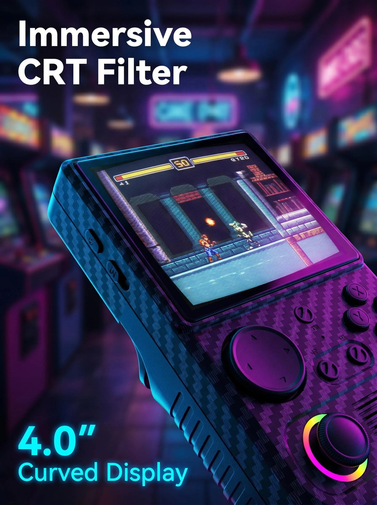 R36T MAX Retro Handheld Console, 18000+ Games, 4-Inch IPS