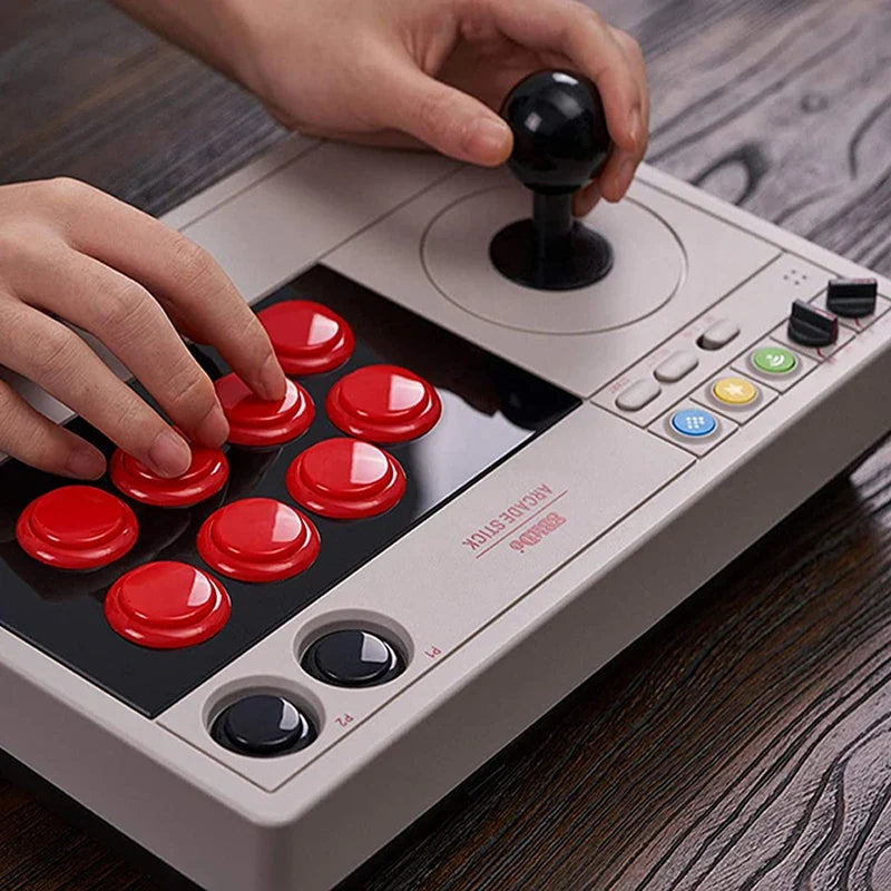 8BitDo Arcade Stick Tri-mode Bluetooth 2.4G USB-C Wired 8 Buttons Fighting Joystick Controller Macro Turbo Rechargeable Ultimate