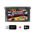 New 5000 in 1 SCFW V2.0 Mini SC Flash Card with 8G TF Card & Adapter for GBA GBC GB NES NDS Game Card Game Console Accessories
