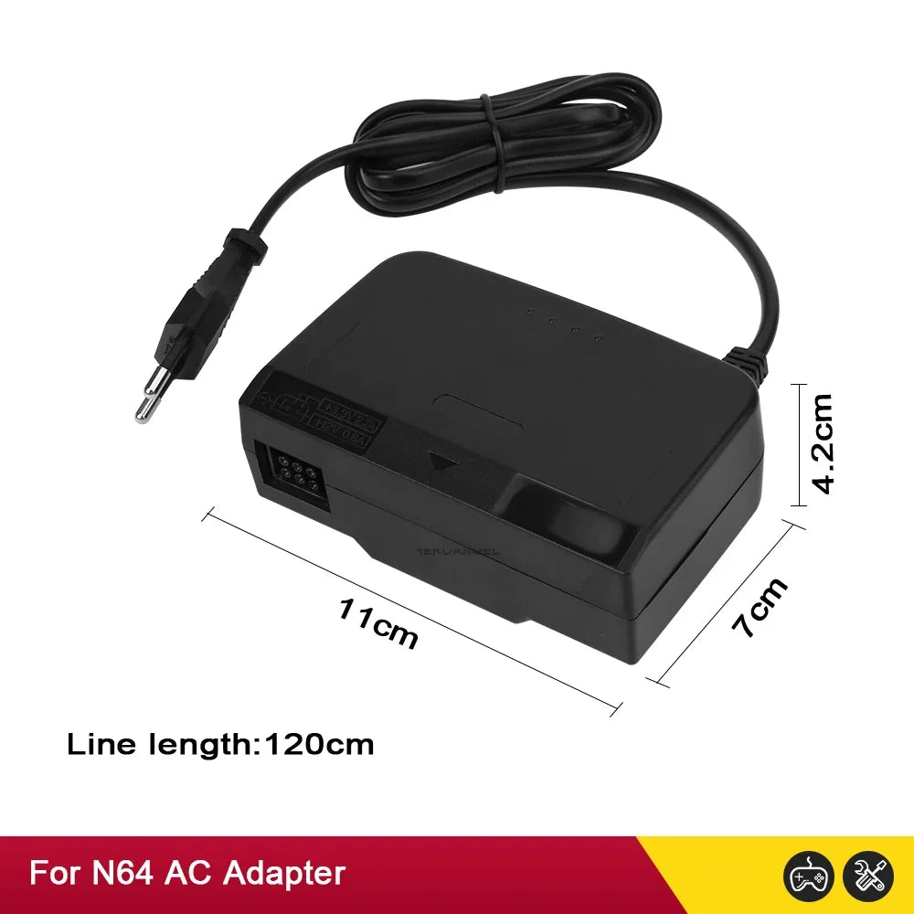 High Quality Wall Charger AC/DC Adapter Power Supply Game Charger For N64 Console AC Adaptor EU/US Plug
