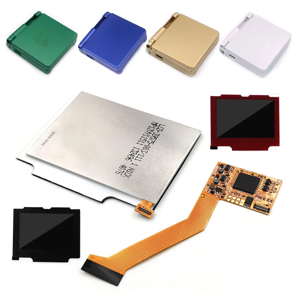 Hispeedido GBA SP V2 IPS LCD Backlight Kit with Housing Shell