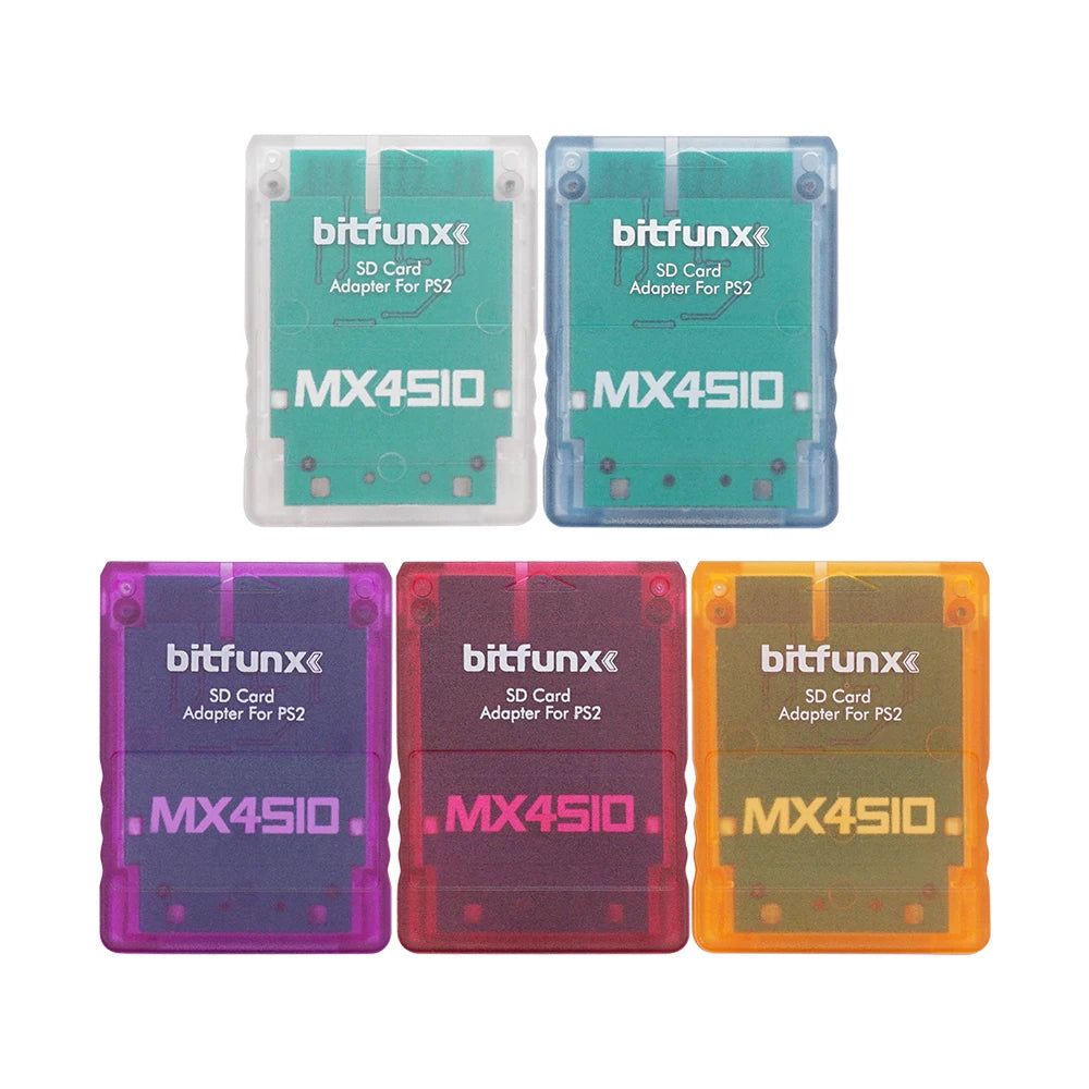 BitFunx MX4SIO SIO2SD Adapter TF/SD Card Adapter Card Reader For SONY Playstation2 PS2 Game Console