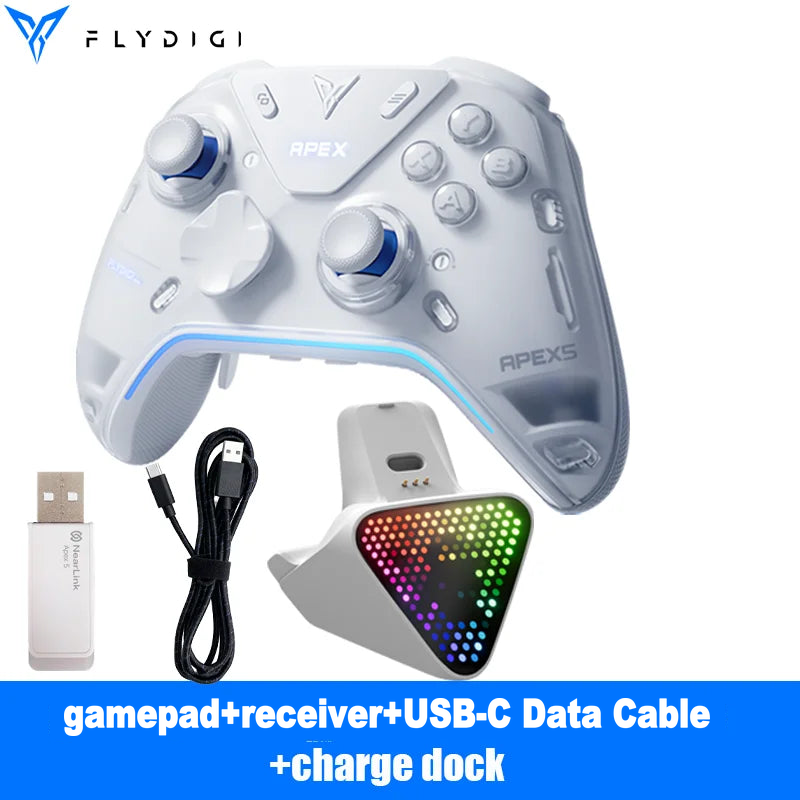 Flydigi Apex 5 Wireless Controller, Hall Effect, for PC & Switch